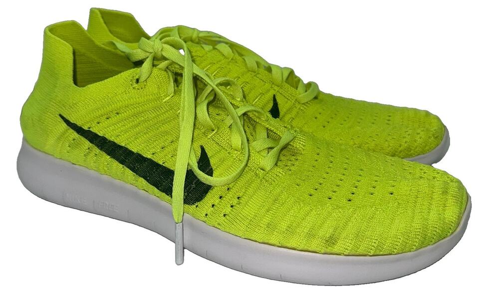 Nike Free RN Flyknit Volt Black Running Shoes Replacement Insoles